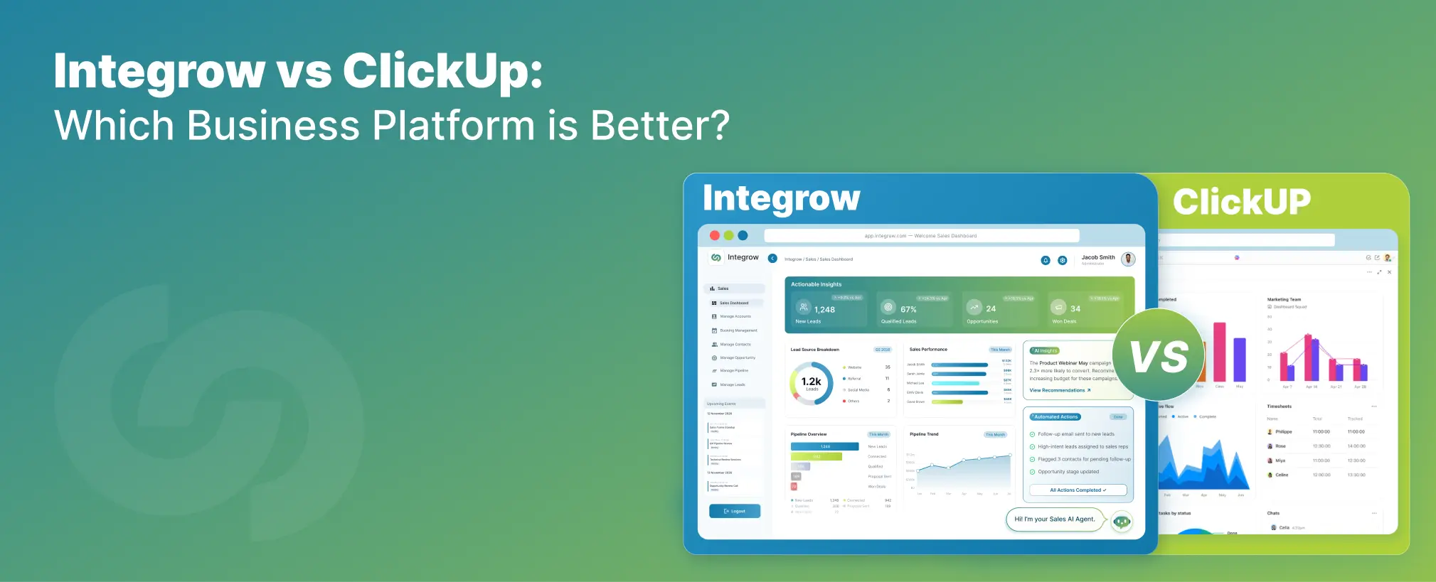 Integrow vs ClickUp